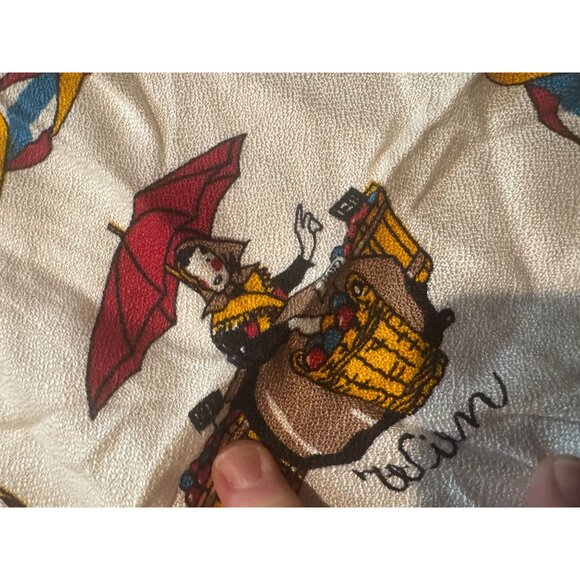 Vintage Austrian Souvenir Tablecloth & 4 Matching Napkins – Heraldry & Folk Art - Picture 13 of 16